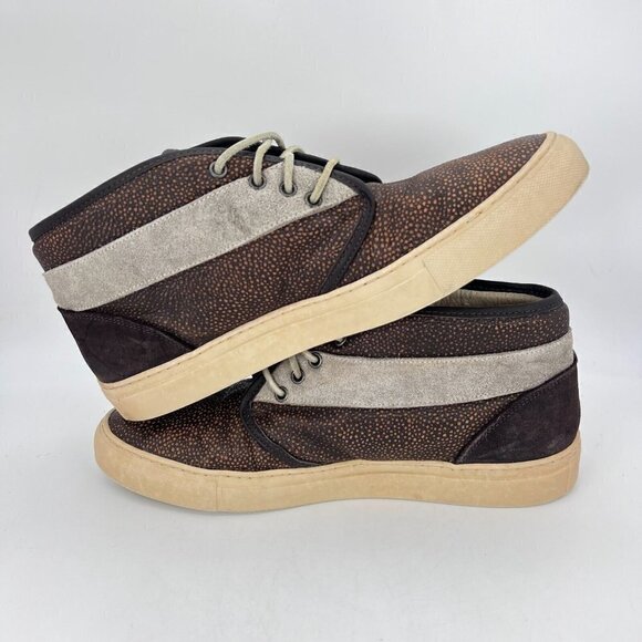 Diemme Italy Men EU Size 44 US 10 Leather Suede Casual Sneaker Shoes Brown Grey - Picture 9 of 12